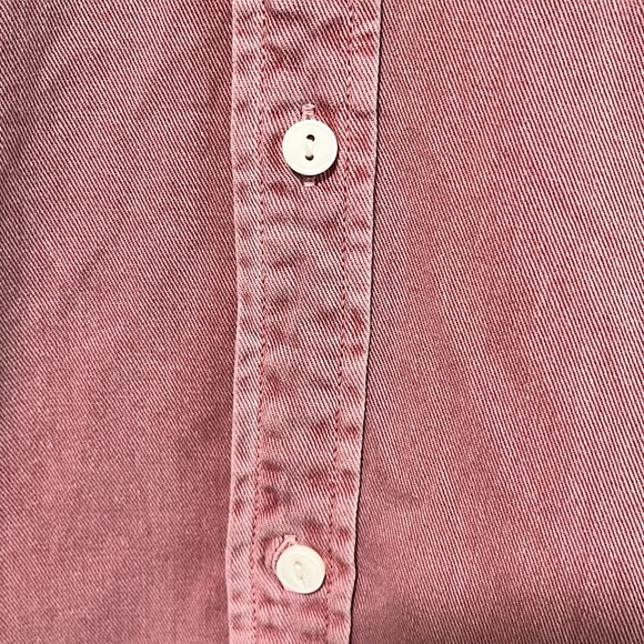 Pull&Bear Men’s Faded Red Button-Down Shirt - Size EU S - Picture 7 of 10